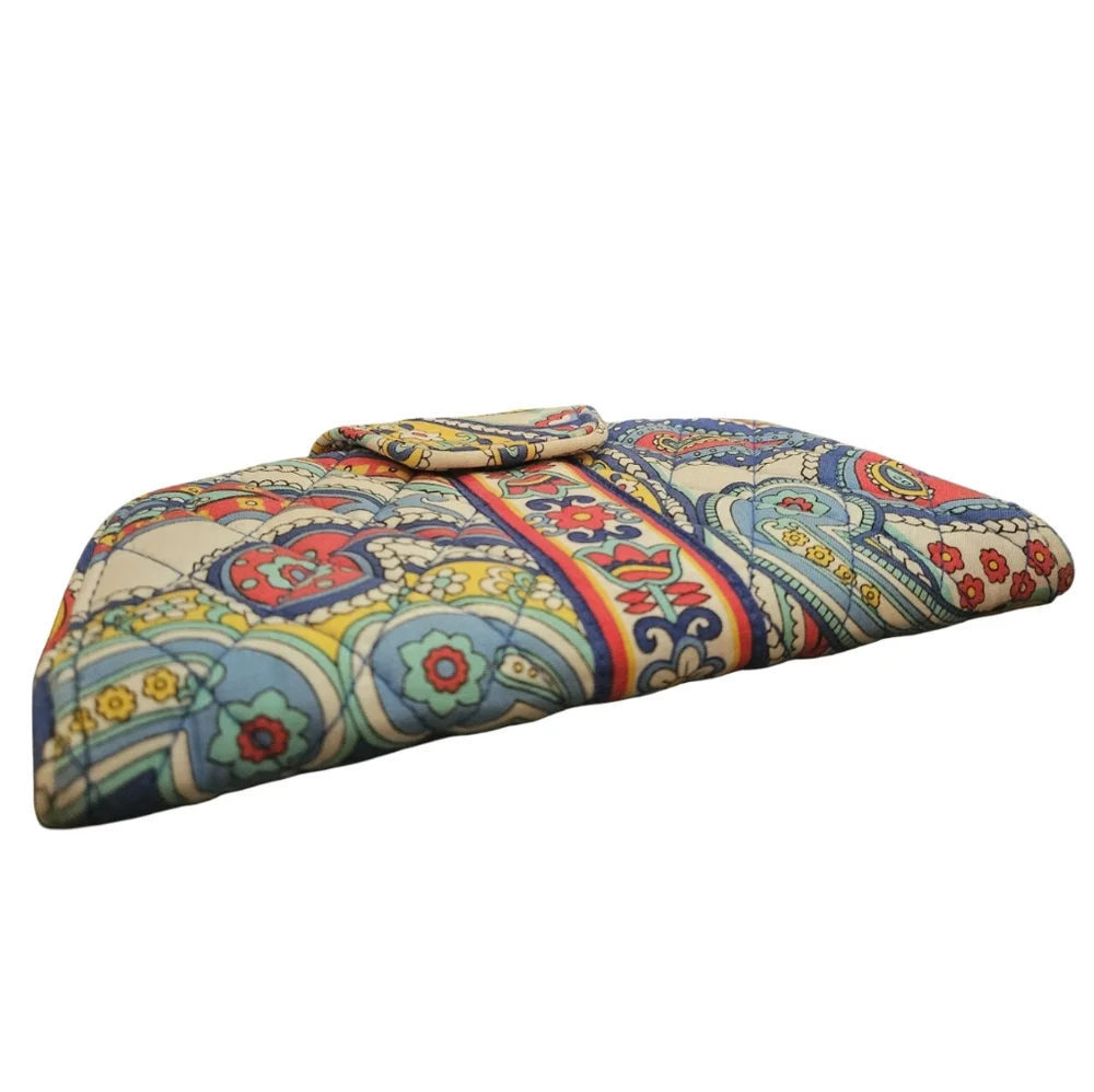 Vera Bradley Kiss Lock Wallet Multi-color Paisley